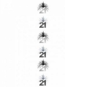 Black & Silver Cascade Column 21 AM993526