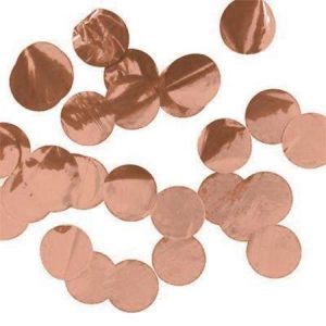 Rose Gold Confetti 1cm Cirlcles CONRG1