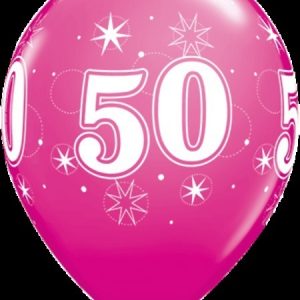 50 Sparkle Around Wild Berry Latex Balloons Q44935