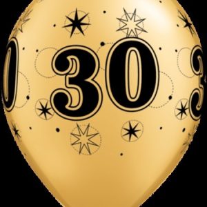 30 Sparkle Around Pearl Gold Latex Balloons Q48710