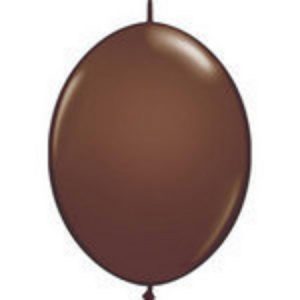 Chocolate Brown 6 inch (15cm) Q-Link Latex Balloons Q90492