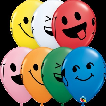 Smiley Faces 11″ (28 cm) Latex Balloons Q80079