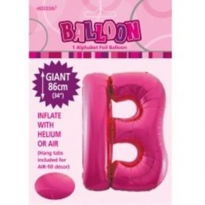 Pink Letter B Alphabet Foil Balloon M43131
