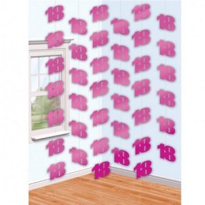 Pink Party String Decorations 18 AM992249