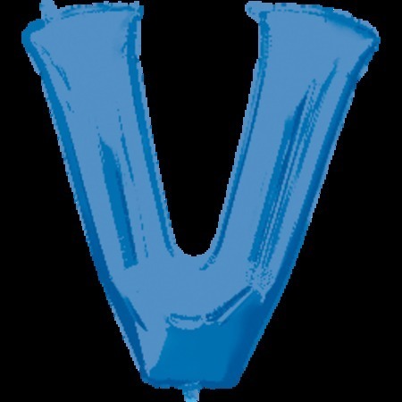 Blue Letter V Megaloon Foil Balloon ANA35443