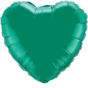 Emerald Green Heart Foil Q22613