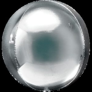 Silver Orbz Ultrashape Foil Balloon ANA28201