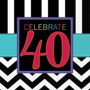 40th Celebration Luncheon Napkins AM511366