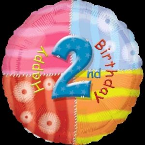 Happy 2nd Birthday Foil Balloon ANA25897