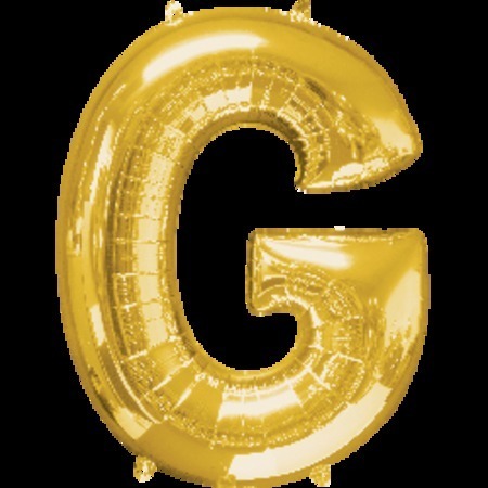 Gold Letter G Megaloon Foil Balloon ANA32959
