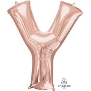Rose Gold Letter Y Supershape Foil Balloon ANA36588