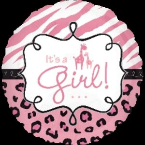 Safari Baby Girl Foil Balloon ANA24559