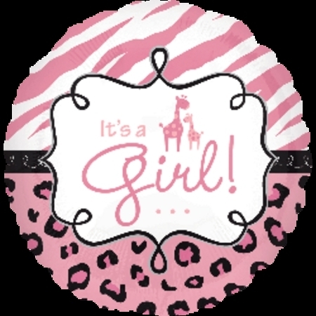 Safari Baby Girl Foil Balloon ANA24559