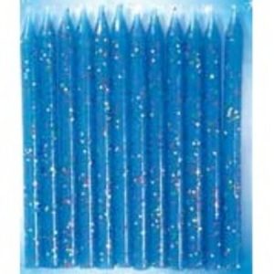 Glitter Candles Blue AM157432