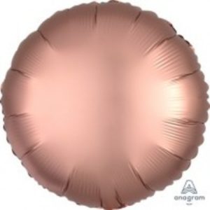 Round Rose Copper Satin Luxe Foil Balloon ANA36824