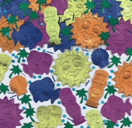 Tiki Island Jumbo Embossed Confetti AM36194