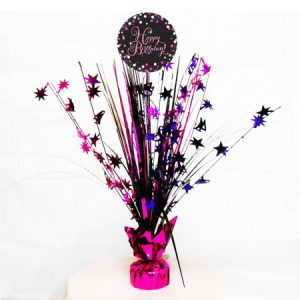 Pink Celebration Happy Birthday Centrepiece Spray AM9901187