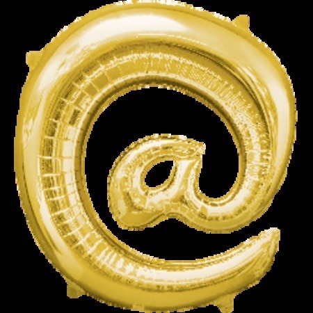 Symbol @ Gold Supershape Foil Balloon ANA33002