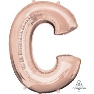 Rose Gold Letter C Supershape Foil Balloon ANA36566