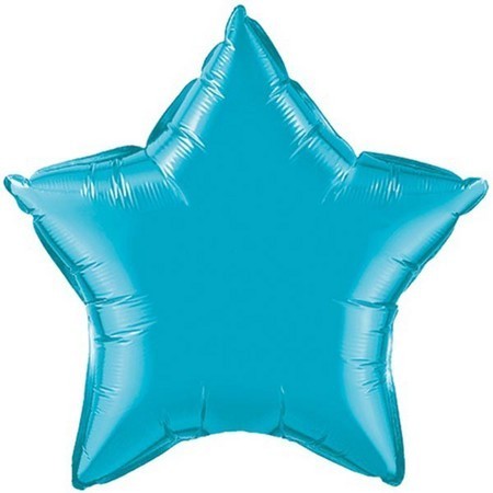 Turquoise Star Foil Shape Balloon Q24819