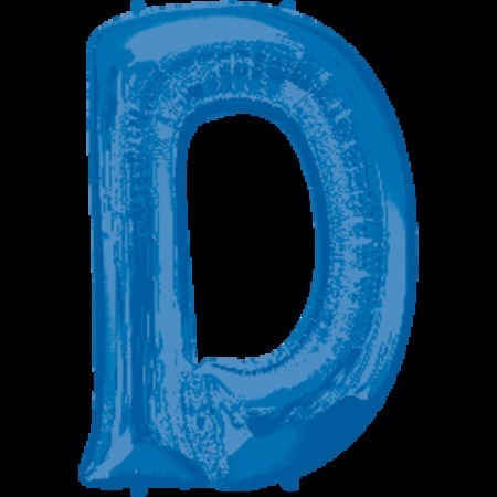 Blue Letter D Megaloon Foil Balloon ANA35407