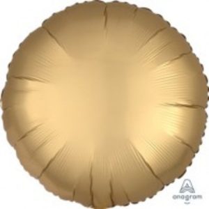 Round Gold Sateen Satin Luxe Foil Balloon ANA36801