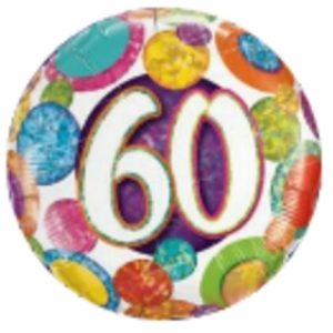 60 Big Dots & Glitz Holographic Foil Balloon Q37909