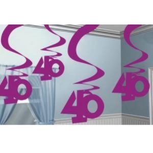 Pink Shimmer 40 Hanging Swirl Decorations AM992372