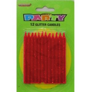 Glitter Candles Red M1903R