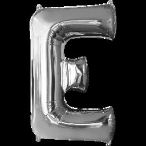 Silver Letter E Megaloon Foil Balloon ANA32954