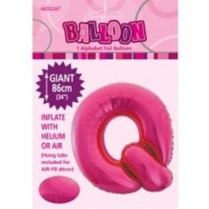 Pink Letter Q Alphabet Foil Balloon M43146
