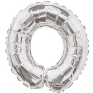 Letter O Silver Foil Shape Balloon O14S