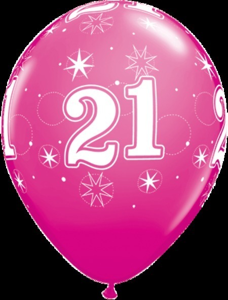 21 Sparkle Around Wild Berry Latex Balloons Q44922