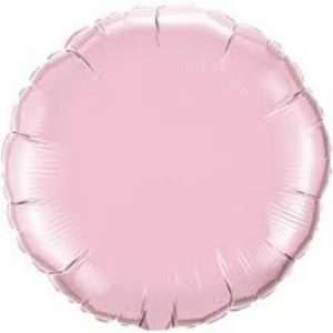 Pearl Pink Round Foil Balloon Q60678