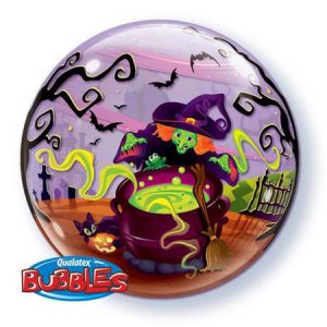 Flying Witch's Spooky Brew Single Bubble Balloon Q50544