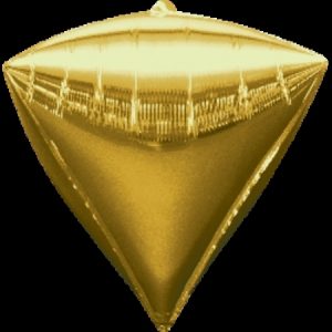 Diamondz Gold Orbz Ultrashape Foil Balloon ANA28340