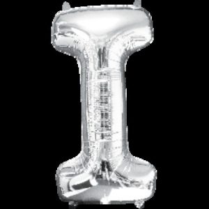 Silver Letter I Megaloon Foil Balloon ANA32963