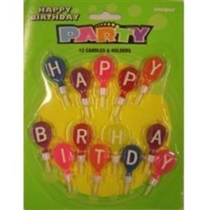 Happy Birthday Letter Candles Set M34016