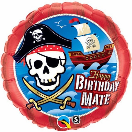 Birthday Mate Pirate Foil Balloon Q11767