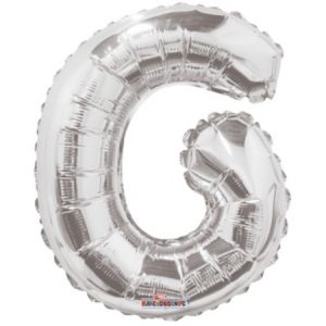 Letter G Silver Foil Shape Balloon G14S