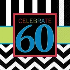 60th Celebration Luncheon Napkins AM511368