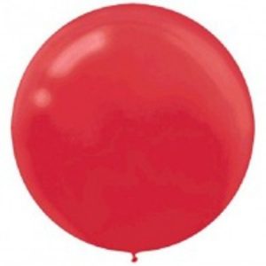 Apple Red Round 24 inch (60 cm) Latex Balloon AM115910.40