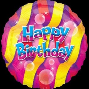 Happy Birthday Bubbles Foil Balloon ANA25883