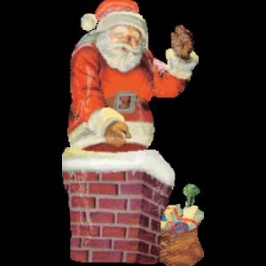 Santa & Chimney Foil Multi-Balloon ANA31639