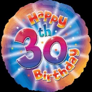 Happy 30th Birthday Foil Balloon ANA25910