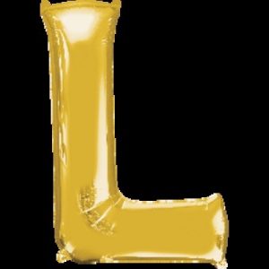 Gold Letter L Megaloon Foil Balloon ANA32970