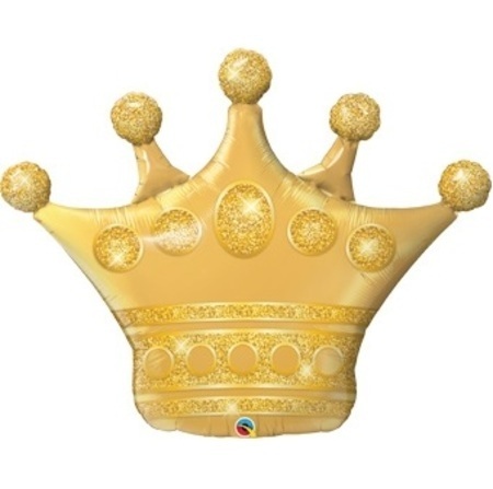 Golden Crown Foil Shape Balloon Q49343