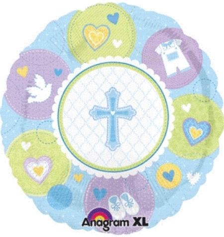 Sweet Christening Boy Foil Balloon ANA119859