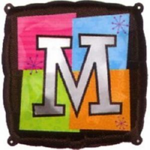 Letter M Foil Balloon ANA17998