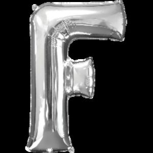 Silver Letter F Megaloon Foil Balloon ANA32956